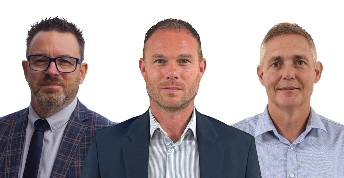 Left to Right - Frank Bertie, Stephen Melton and Brett Forster