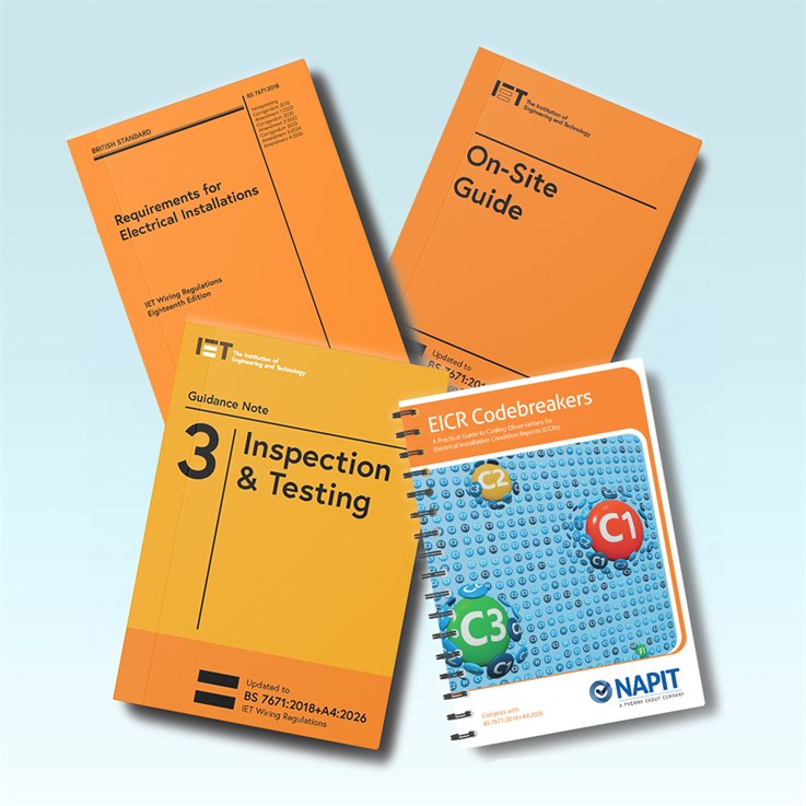 IET Books & NAPIT Codebreakers A4:2026 Bundle